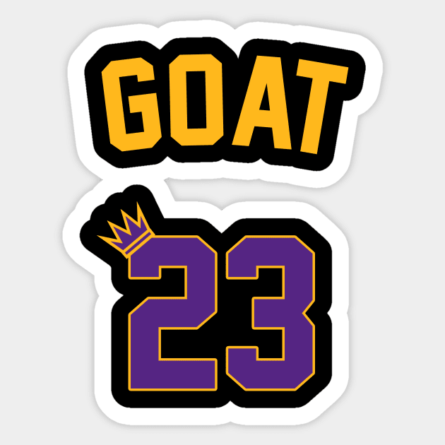 The Back of the GOAT's Jersey Sticker by InTrendSick